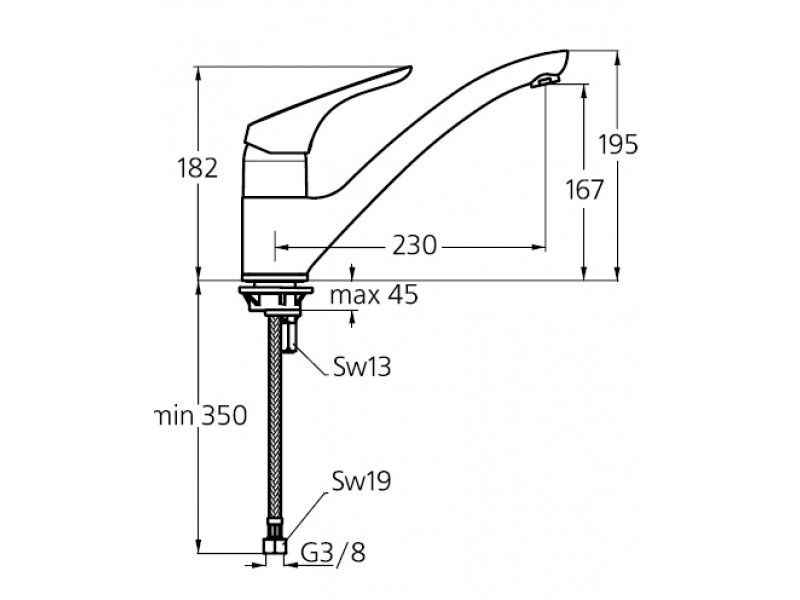 Купить Смеситель Ideal Standard Cerasprint New B5344AA для кухни