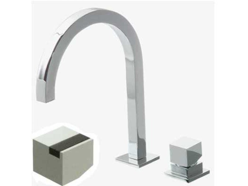 Купить Смеситель Bandini Ice Cube 750720SN01LW для раковины, матовый никель/ручка венге