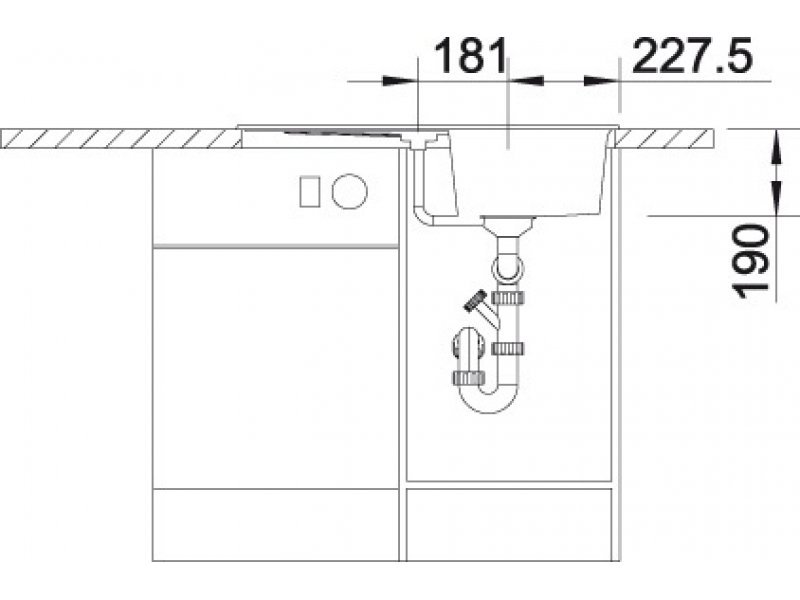 Купить Мойка Blanco Zia 45S 514726, белый, 78 x 50 см