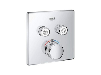 Смеситель для ванны и душа Grohe Grohtherm SmartControl 29124000, хром