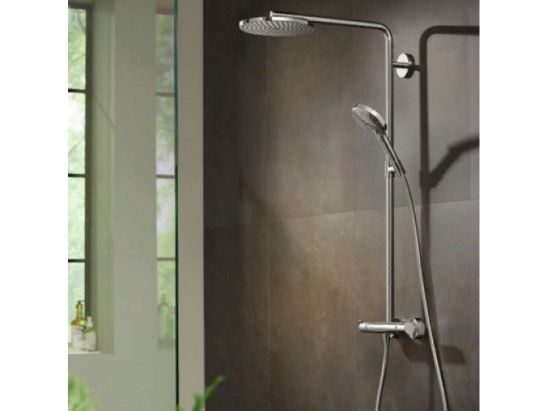 Купить Душевая система Hansgrohe Raindance Select S Showerpipe 240 1jet PowderRain 27633000, хром