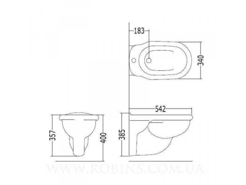 Купить Биде Devon&Devon New Etoile IBBID(1)FSET, подвесное