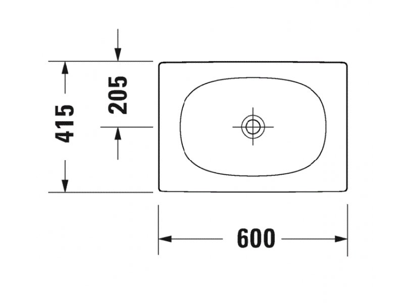 Купить Раковина Duravit Viu 23586000001 60 x 41.5 х 10 см накладная, покрытие WG, белый