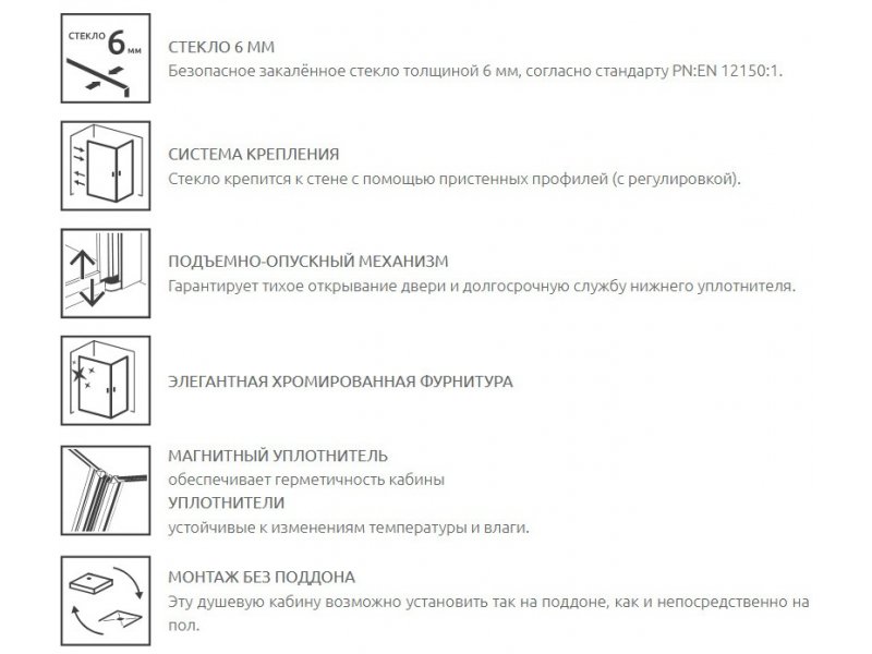 Купить Душевой уголок Radaway Almatea KDJ 90 х 80 х 195 см, стекло прозрачное, профиль хром, L/R