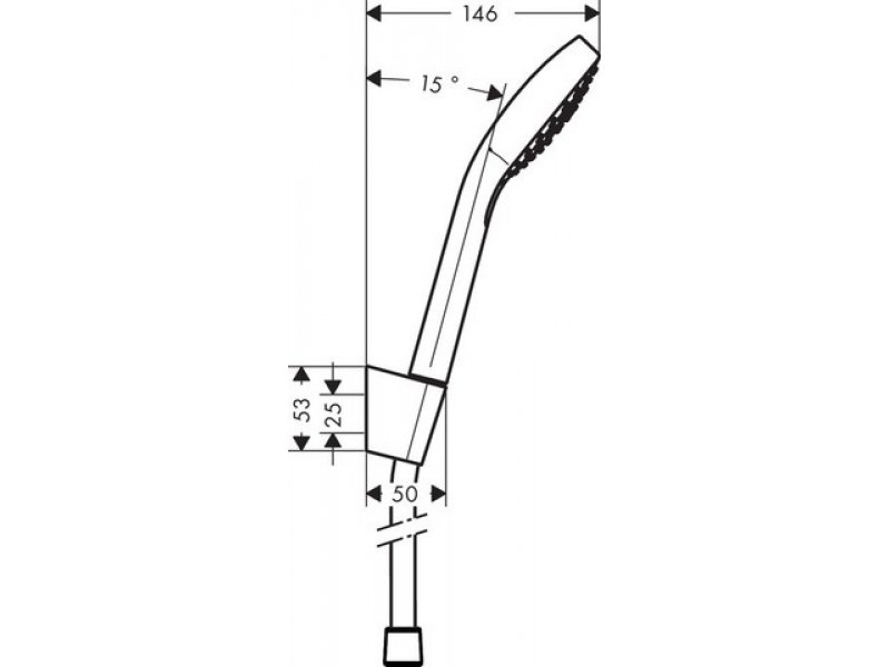 Купить Душевой набор Hansgrohe Croma Select S Vario 26411400, шланг 160 см, белый/хром