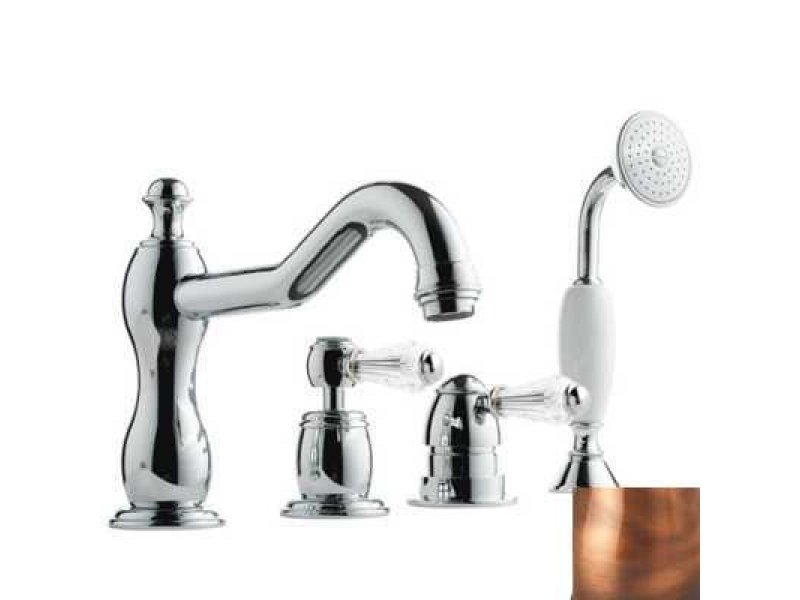 Купить Смеситель Bandini Antico 5168400JJ0G для ванны/душа, медь/ручка Swarowski Antico