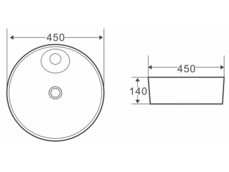 Купить Раковина BelBagno BB1306 накладная 45 х 45 х 14 см