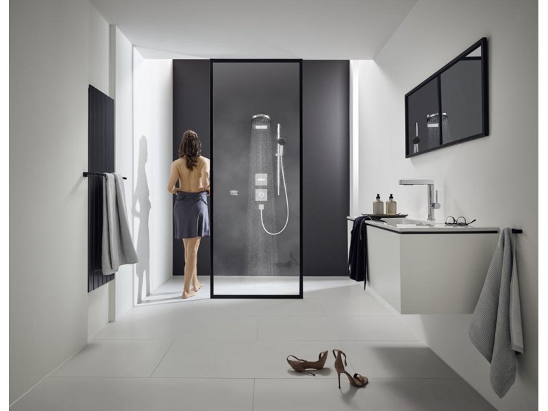 Купить Смеситель для раковины Hansgrohe Finoris, с вытяжной лейкой и донным клапаном Push-Open, хром глянцевый, 76063000