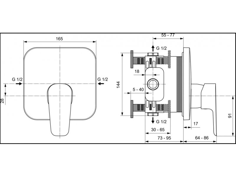 Купить Смеситель для душа Ideal Standard Ceraplan III A6114AA