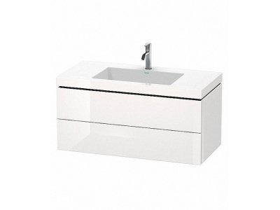 Тумба с раковиной Duravit L-Cube LC6928O2222, подвесная 100 см, белый глянцевый