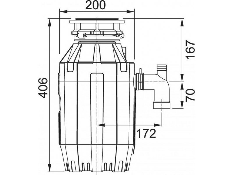 Купить Измельчитель отходов Franke Turbo Elite TE-125 с пневмокнопкой 134.0535.242