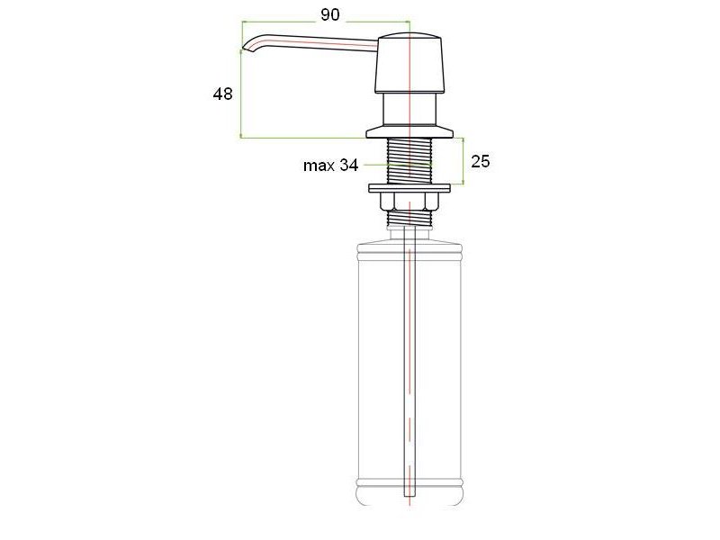 Купить Дозатор жидкого мыла Zorg Inox ZR-20 WHITE, цвет белый