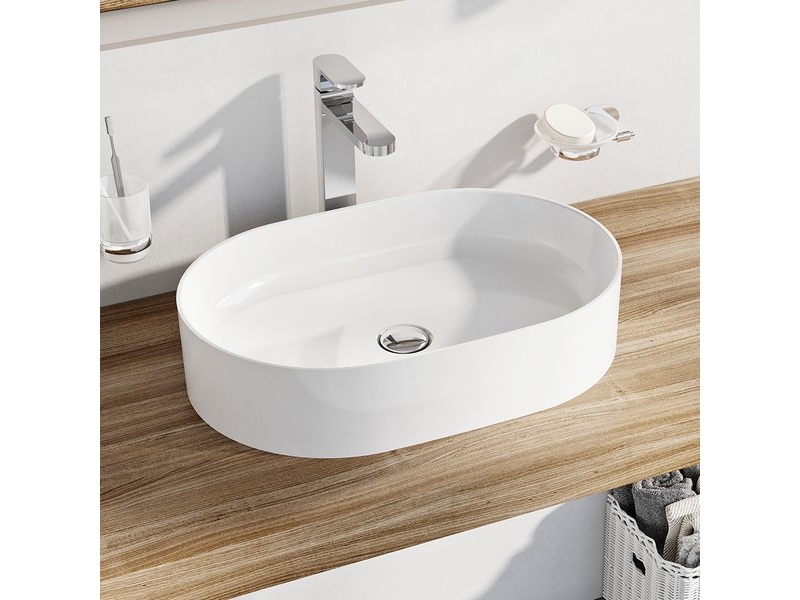 Купить Раковина Ravak Ceramic Slim O, 55 х 37 см, цвет белый, XJX01155001