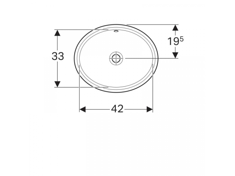 Купить Раковина Geberit Variform 500.748.01.2, 48 x 42 см, белая