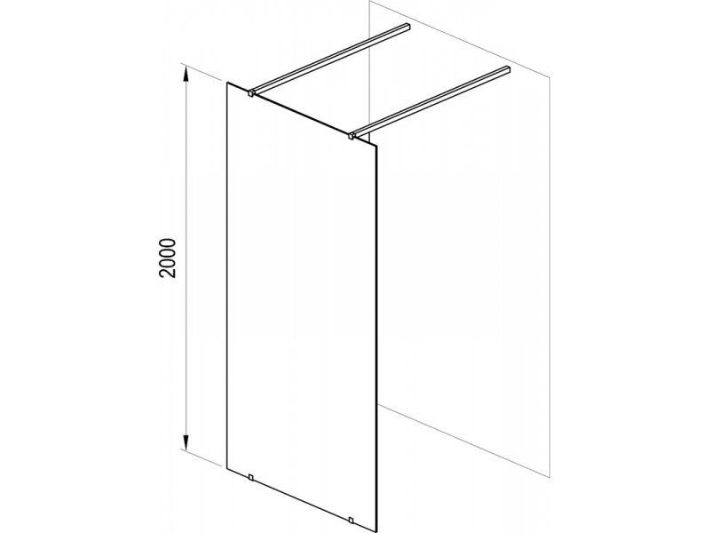 Купить Душевой уголок Ravak Walk-In Free, 120 x 200 см, витраж транспарент, GW9FG0C00Z1