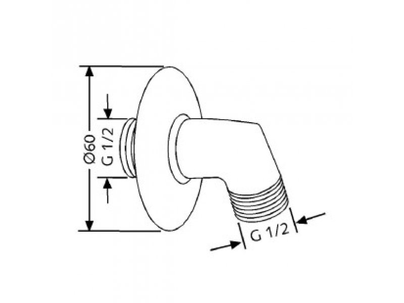 Купить Шланговое подсоединение DN 15 Kludi, 6054005-00