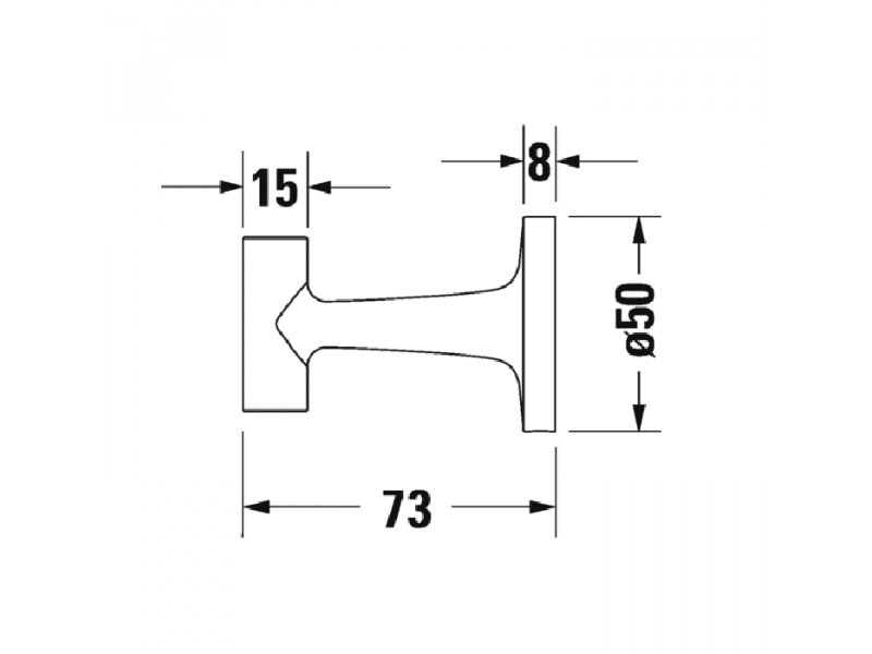 Купить Крючок Duravit Starck T 0099291000, хром