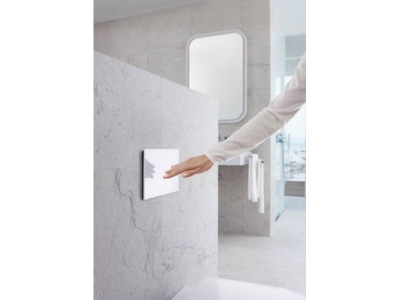 Купить Клавиша Geberit Sigma Type 70 115.620.00.1, двойной смыв, стекло/алюминий, под индивидуальное заполнение
