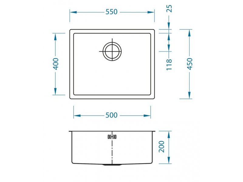 Купить Мойка кухонная Alveus Monarch Quadrix 50 1103383, антрацит