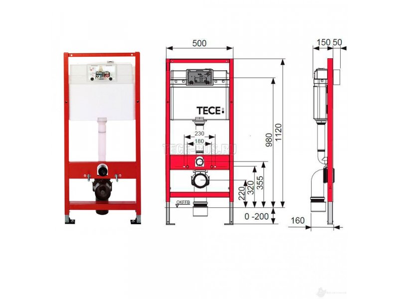 Инсталляция tece схема