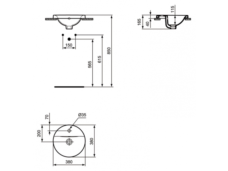 Купить Рукомойник Ideal Standard Connect E504101 38 см