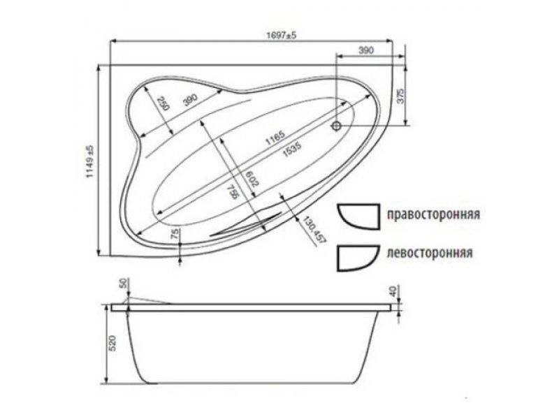 Купить Ванна акриловая Jika Constance 2.3378.0.000.000.1