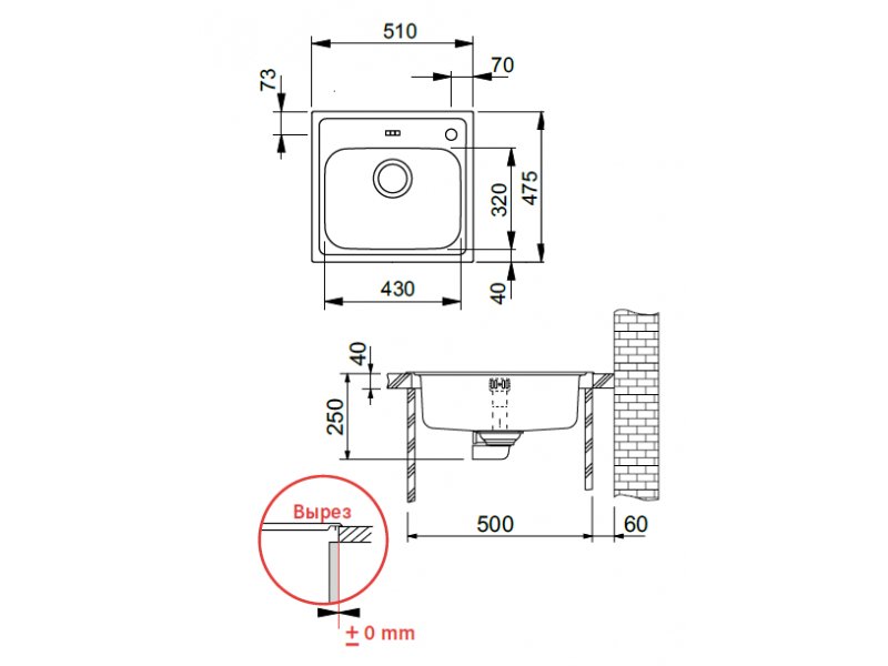 Купить Мойка Franke EUROFORM EFN 610, 101.0151.185, установка сверху, нержавеющая сталь, матовая, 51*47,5 см