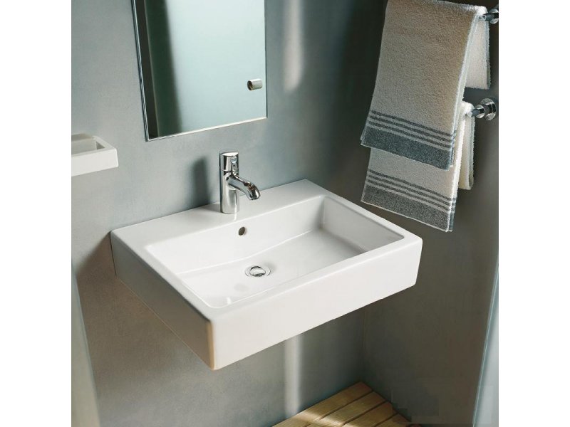 Купить Раковина Duravit Vero 0455600000, без площадки под смеситель, 60*38 см