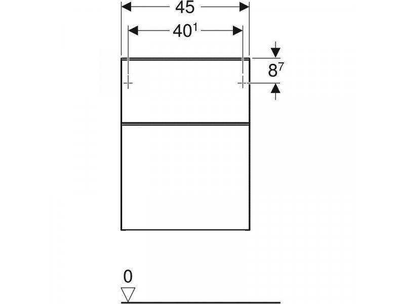Купить Тумба Geberit Smyle Square 500.357.JK.1, 45 см, цвет лава
