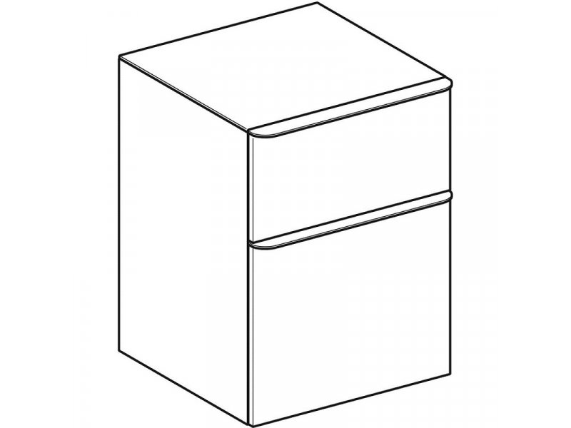 Купить Тумба Geberit Smyle Square 500.357.JK.1, 45 см, цвет лава