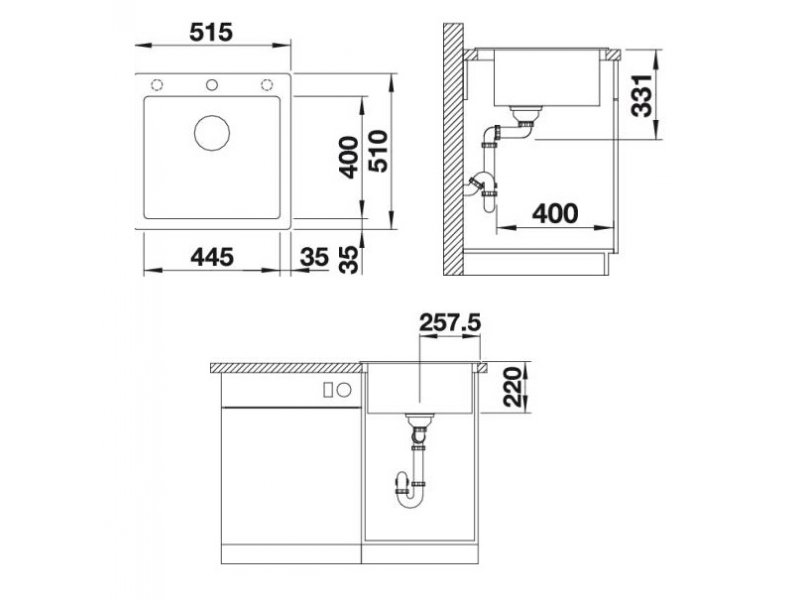 Купить Мойка кухонная Blanco Pleon 5 Silgranit 521676