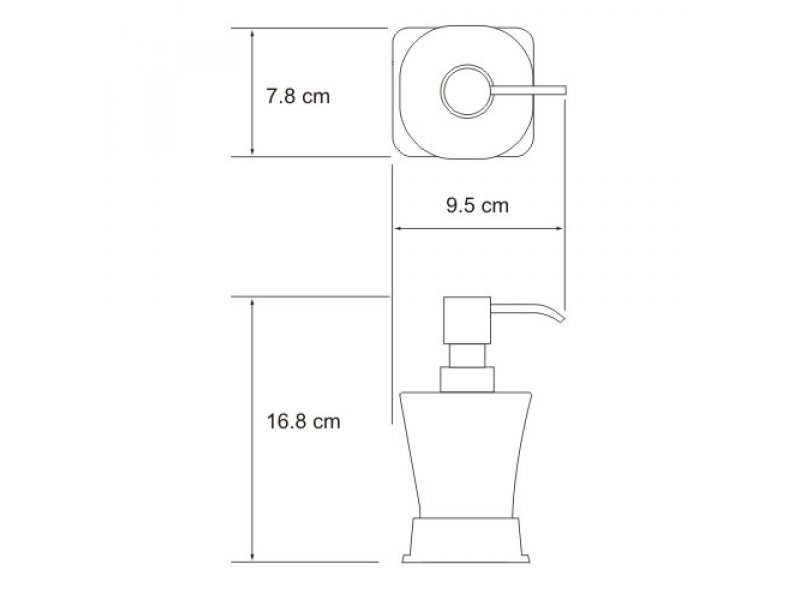 Купить Дозатор для жидкого мыла WasserKRAFT Exter 5599