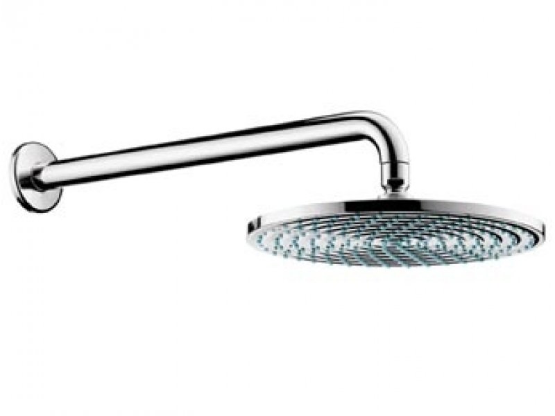 Купить Верхний душ Hansgrohe Raindance S, 24х24 см, 1 режим струи, с держателем, хром, 27474000