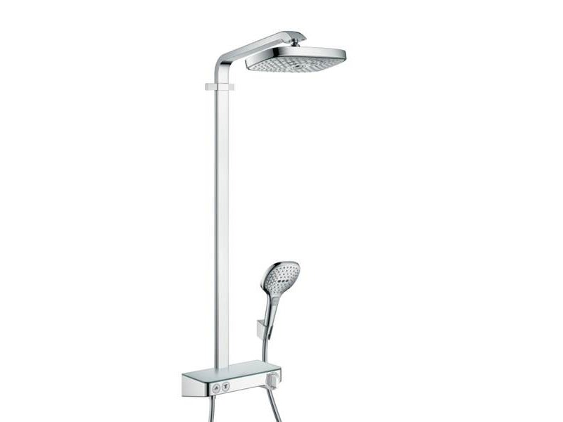 Купить Душевая система Hansgrohe Raindance Select E 300 2jet ST Showerpipe EcoSmart 27283000, хром