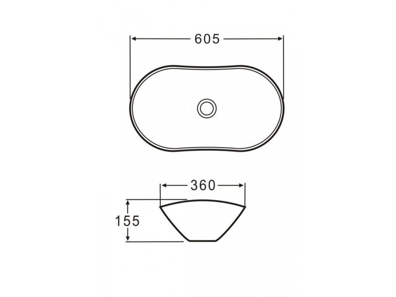 Купить Раковина BelBagno BB1404-H311 накладная 60 х 36 х 15 см, цвет серый матовый