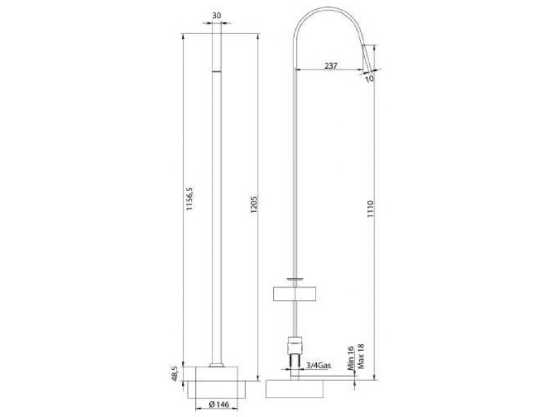 Купить Излив Bandini Ice Cube 2 614740SN00 для раковины, матовый никель