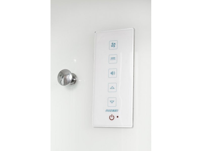 Купить Душевая кабина Deto D D279S+ эл. 90 x 90 см, с крышей и электрикой