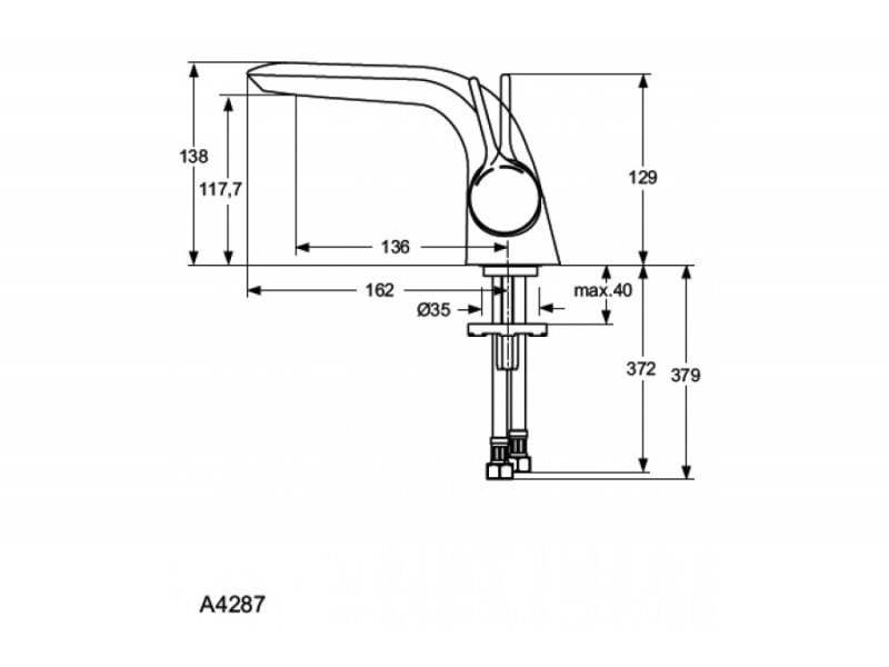 Купить Смеситель Ideal Standard Melange A4287AA для умывальника,хром