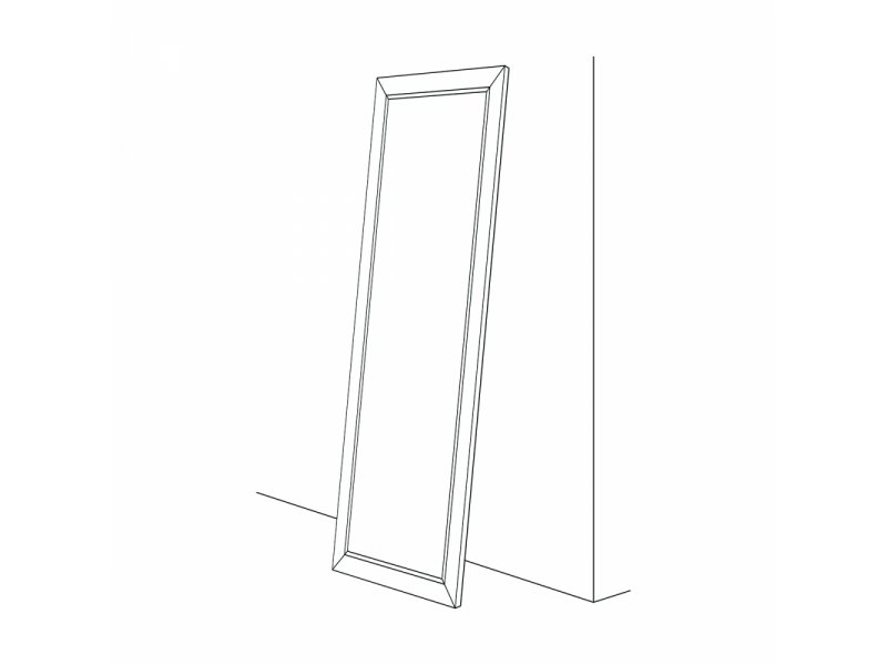 Купить Зеркало в багетной раме Evoform Exclusive Floor BY 6170 114 x 204 см, темный прованс