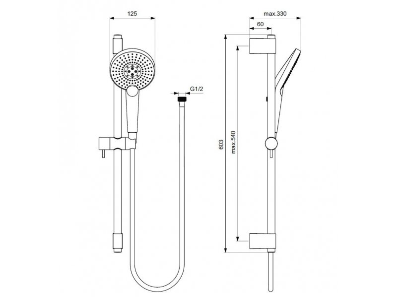 Купить Душевой гарнитур Ideal Standard Idealrain B1761AA