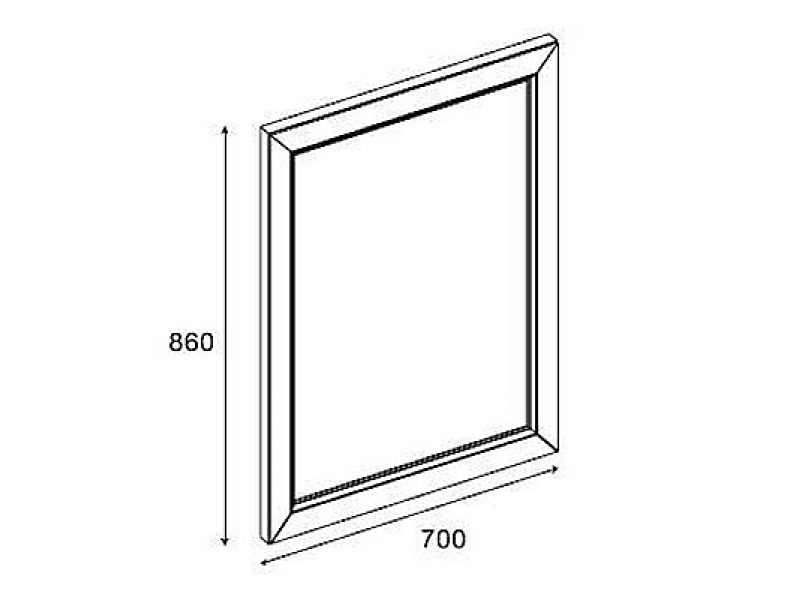 Купить Зеркало Roca America Evolution W ZRU9302957 70 x 86 см, дуб светлый