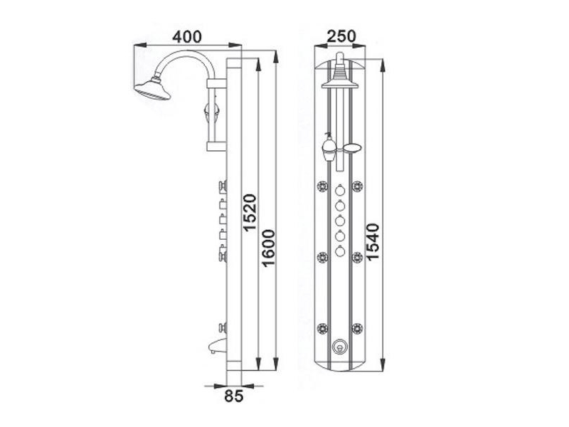 Купить Душевая панель Gllon S2358 00152044