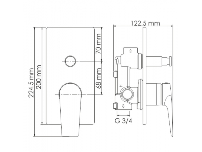 Купить Душевая система WasserKRAFT 8400 А84202, цвет - оружейная сталь