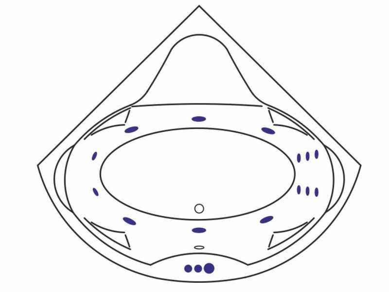 Купить Ванна гидромассажная Excellent Konsul 150 x 150 см, SMART, хром, каркас в подарок