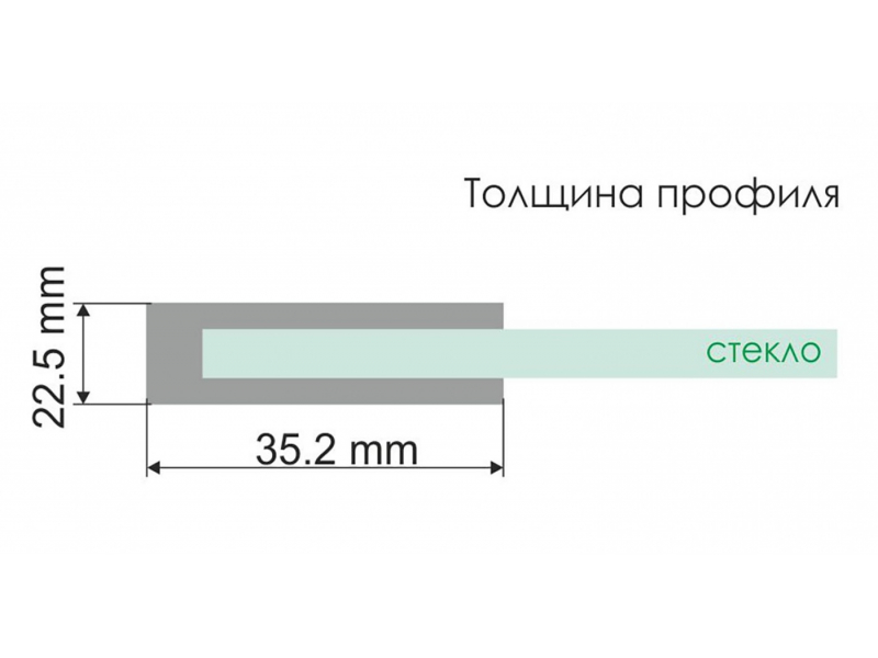 Купить Стеклянная шторка WasserKraft 48P01-80BLACK для душа, распашная, одностворчатая