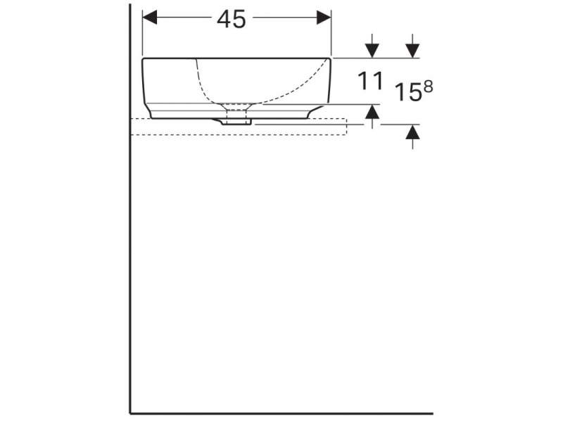 Купить Раковина Geberit Variform 500.772.01.2, 60 x 45 см, белая