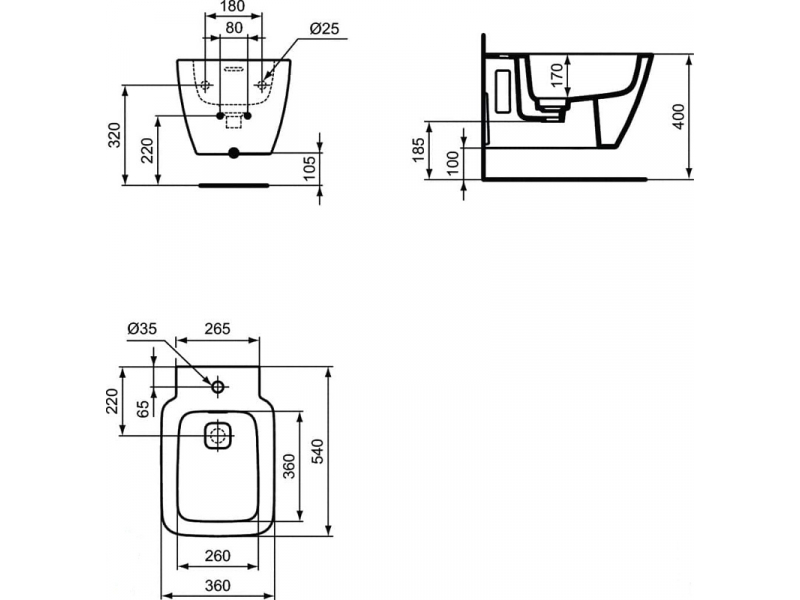 Купить Инсталляция Ideal Standard Prosys с биде Strada II, D387001, комплект