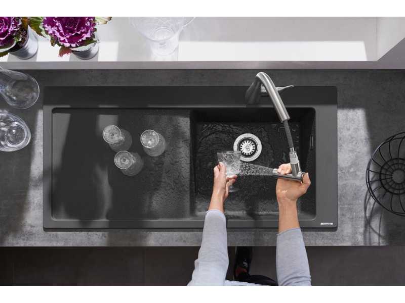 Купить Смеситель Hansgrohe Metris 220 73800800 для кухонной мойки, сталь