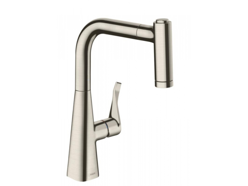 Купить Смеситель Hansgrohe Metris 220 73800800 для кухонной мойки, сталь