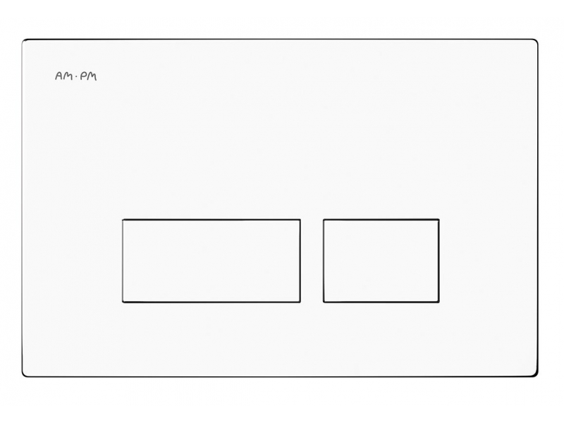 Купить Клавиша Am.Pm Pro S I047001, пневматическая, белый глянцевый